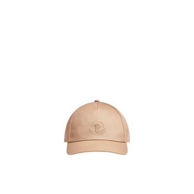 Moncler Collection Embroidered Logo Baseball Cap Beige