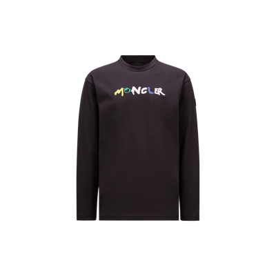 Moncler Collection Logo Long Sleeve T-shirt Black
