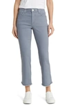 Wit & Wisdom 'ab'solution Frayed High Waist Ankle Flare Jeans In Blue Shadow
