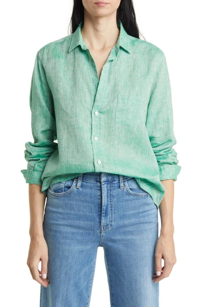 Frank & Eileen Relaxed Button-up Shirt In Green