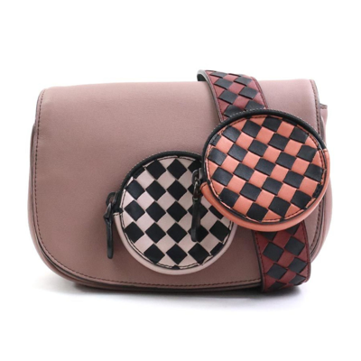 Bottega Veneta -- Pink Leather Clutch Bag ()