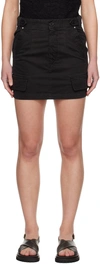 Isabel Marant Lisabel Mini Skirt In 01bk Black