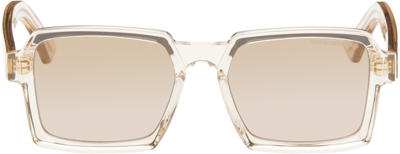 Cutler And Gross Beige 1305 Square Sunglasses In Granny Chic