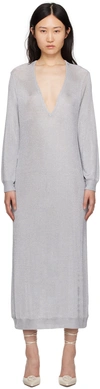 Interior Silver 'the Croft' Maxi Dress In Silver