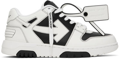 Off-white Black & White Out Of Office Sneakers In Black White