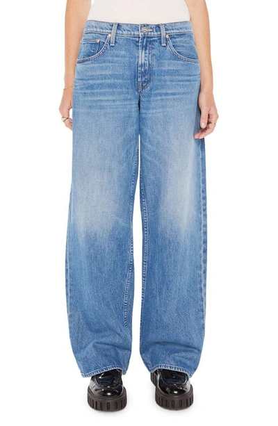 Mother The Down Low Spinner Sneak Nonstretch Baggy Jeans In Blue