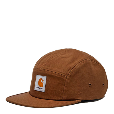 Carhartt Backley Logo-patch Cap In Brown