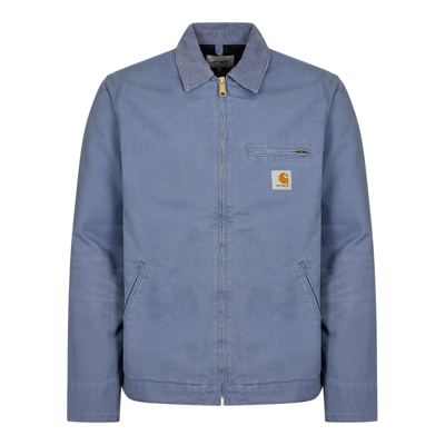 Carhartt Detroit Dearborn Organic-cotton Canvas Jacket In Blue