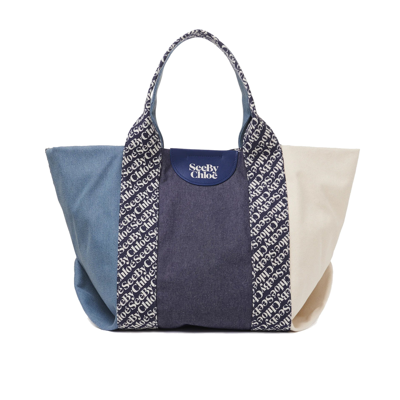See By Chloé See By Chloe  Letizia Tote Bag In Blue