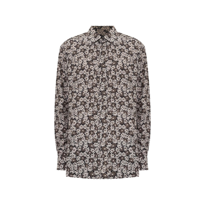 Tom Ford Floral Shirt In Green