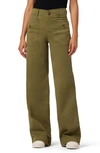 Joe's The Premium Wide Leg Cargo Jeans In Burnt Olive