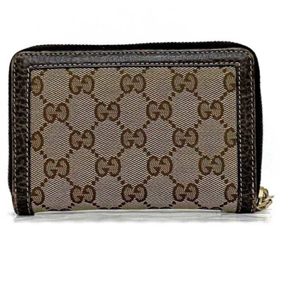 Gucci Bamboo Brown Canvas Wallet  ()