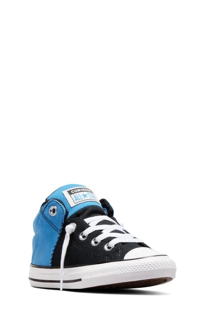 Converse Kids' Chuck Taylor® All Star® Axel Mid Sneaker In Blue Slushy/ Black/ White