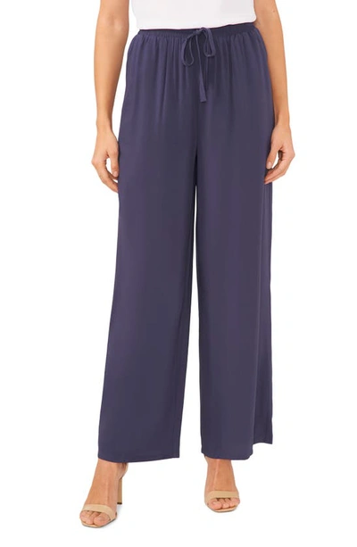 Halogen Tie Waist Wide Leg Pants In Dark Indigo