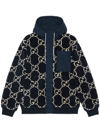 GUCCI GG-JACQUARD HOODED JACKET - MEN'S - POLYESTER/WOOL/COTTON
