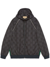 GUCCI JUMBO GG HOODED JACKET - MEN'S - POLYESTER/SPANDEX/ELASTANE/COTTON