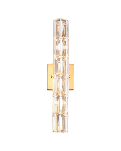 Bethel International Cylinder Wall Sconce In Transparent