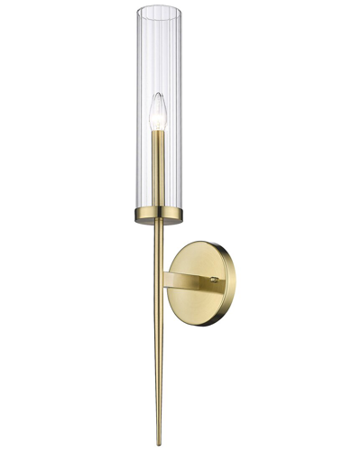 Bethel International Gold Glass Shade Wall Sconce