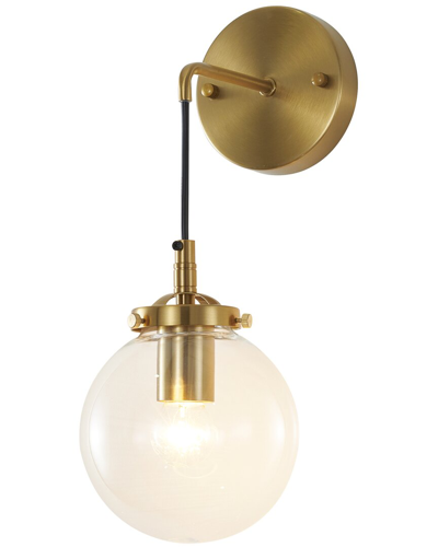 Bethel International Brass Globe Wall Sconce