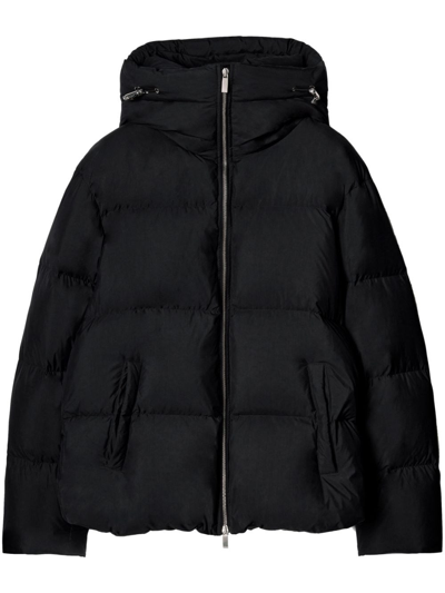 Off-white Patch Arrow Down Puffer In Black