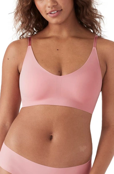 True & Co. The True Body Triangle Convertible Strap Bralette In Dusty Rose