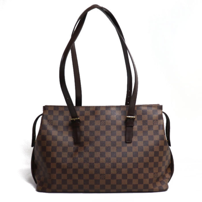 Pre-owned Louis Vuitton Chelsea Brown Canvas Shopper Bag ()