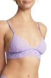 Hanky Panky Signature Lace Padded Triangle Bralette Wisteria Purple