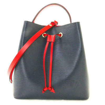 Pre-owned Louis Vuitton Néonoé Blue Leather Shoulder Bag ()