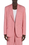 BOTTEGA VENETA CROSSHATCH VISCOSE BLEND SPORT COAT