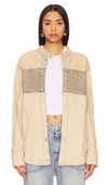 FREE PEOPLE X WE THE FREE MOTO COLOR BLOCK SHIRT