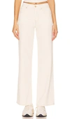 Free People Cerine Relaxed Bootcut Jeans In Ivory