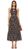 Agua By Agua Bendita Consuelo Midi Dress In Multicolor