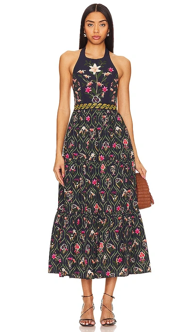 Agua By Agua Bendita Consuelo Midi Dress In Neutral