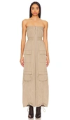 H:ours Emerson Maxi Dress In Beige
