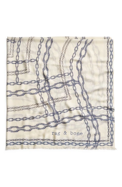 Rag & Bone Pea Chain Scarf In White