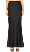 The Sei Bias-cut Midi Skirt In Black