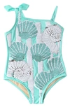SHADE CRITTERS SHADE CRITTERS FLIP SEQUIN ONE-PIECE SWIMSUIT