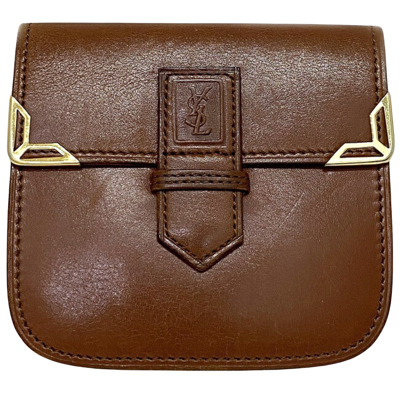 Saint Laurent Brown Leather Wallet  ()