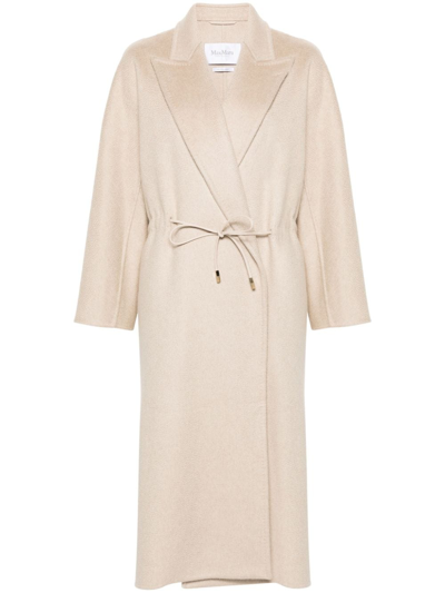 Max Mara Cashmere Coat In Neutrals