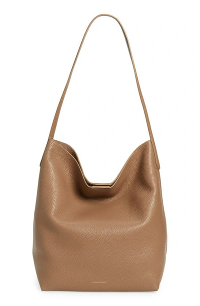 Mansur Gavriel Everyday Cabas Leather Tote Bag In Biscotto/warm Gold