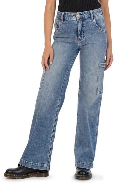 Kut From The Kloth Jodi High Waist Wide Leg Utility Jeans In Blithe
