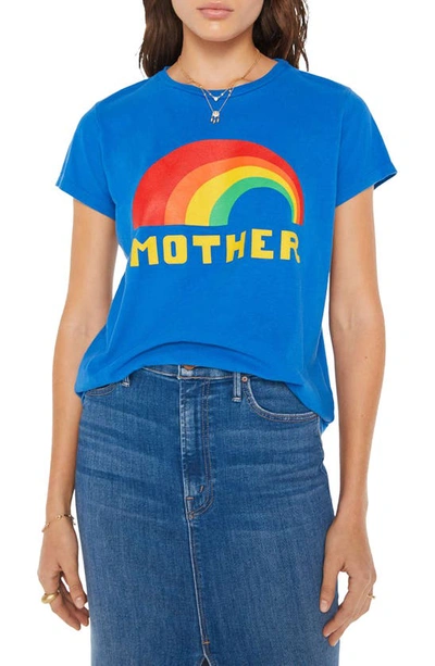 Mother The Boxy Goodie Goodie Crewneck Tee In  Rainbow