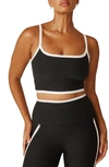 Beyond Yoga New Moves Spacedye Crop Camisole In Darkest Night/ Cloud