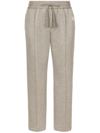 Dolce & Gabbana Logo-plaque Track Trousers In Grey