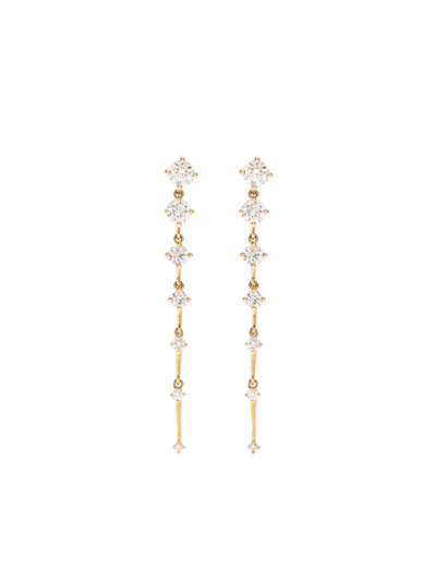 Fernando Jorge 18k Yellow Gold Brilliant Sequence Medium Diamond Earrings