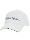 Robert Graham Splash Baseball Hat In White
