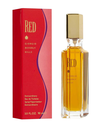 Giorgio Beverly Hills Women's 3oz Red Eau De Toilette In Yellow