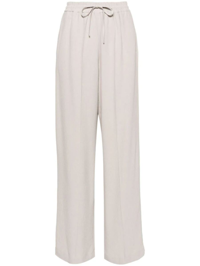 Apc Carlota Straight-leg Trousers In Grey