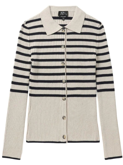 Apc Mallory Cardigan In White