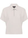 Apc Roxy Short-sleeved Blouse In Grey